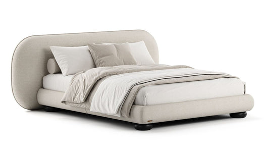 Peach Extended Headboard Bed