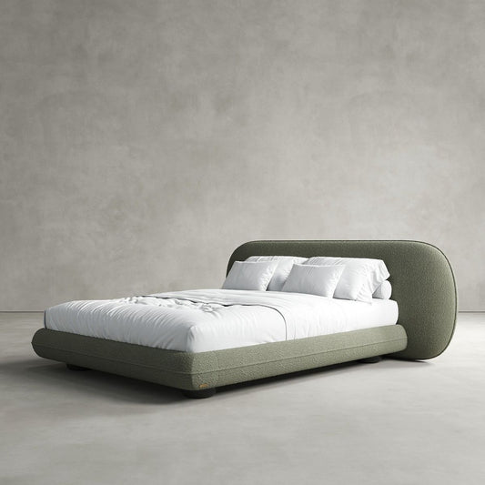 Peach Extended Headboard Bed